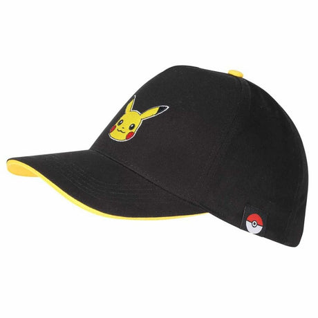 Boné Unissexo Pokémon Pikachu Badge 58 cm Preto Tamanho único - EcoNest