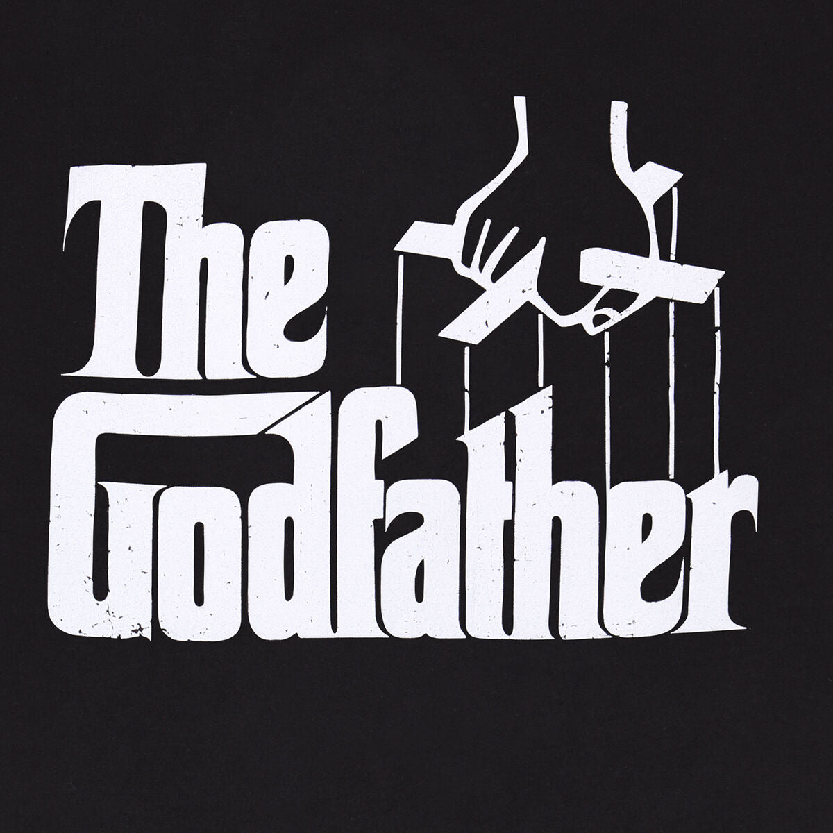 Camisola de Manga Curta The Godfather Logo Preto Unissexo - EcoNest