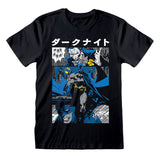 Camisola de Manga Curta Batman Manga Cover Preto Unissexo - EcoNest