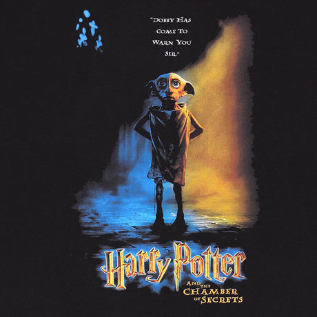 Camisola de Manga Curta Harry Potter Dobby Poster Preto Unissexo - EcoNest