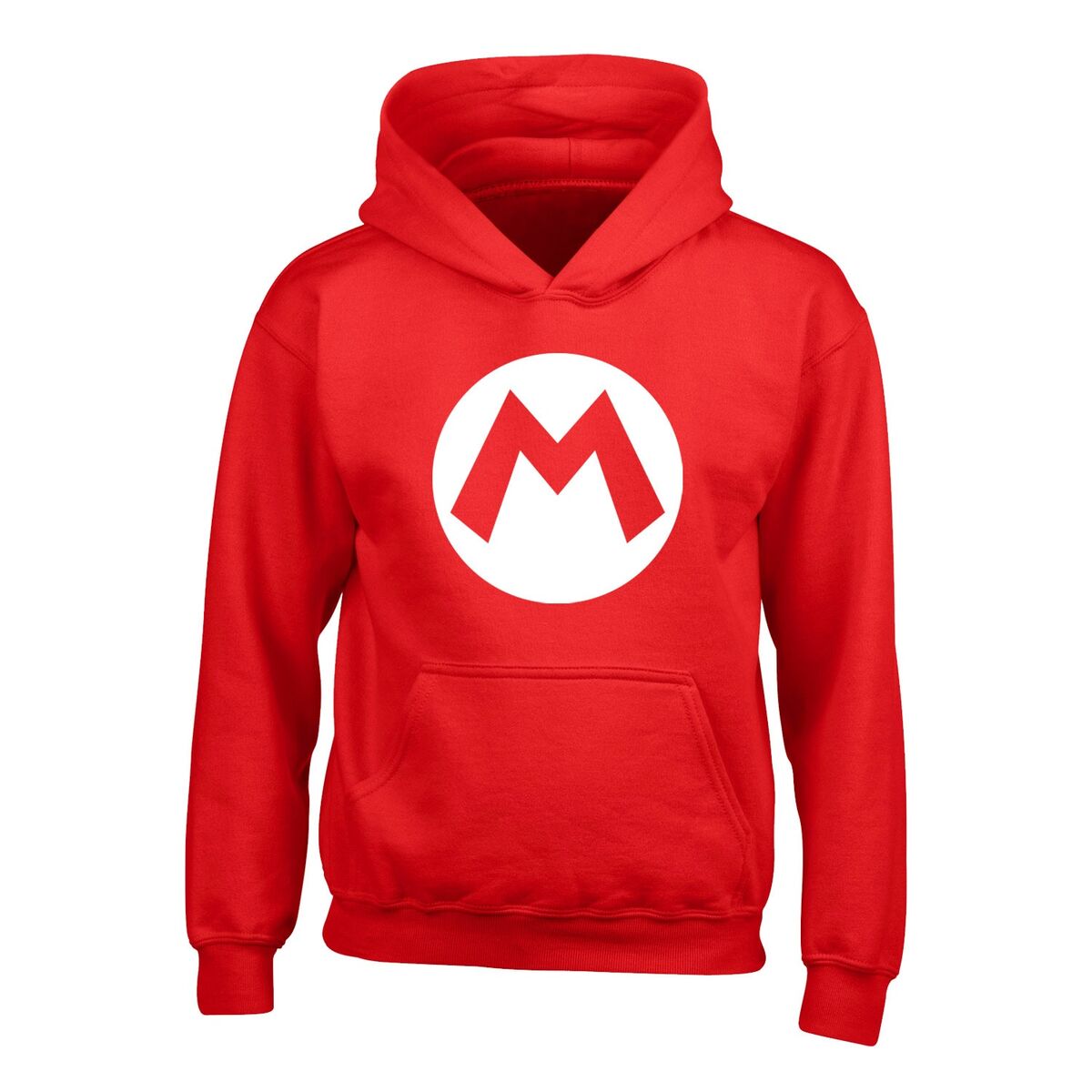 Polar com Capuz Unissexo Super Mario Badge Vermelho - EcoNest