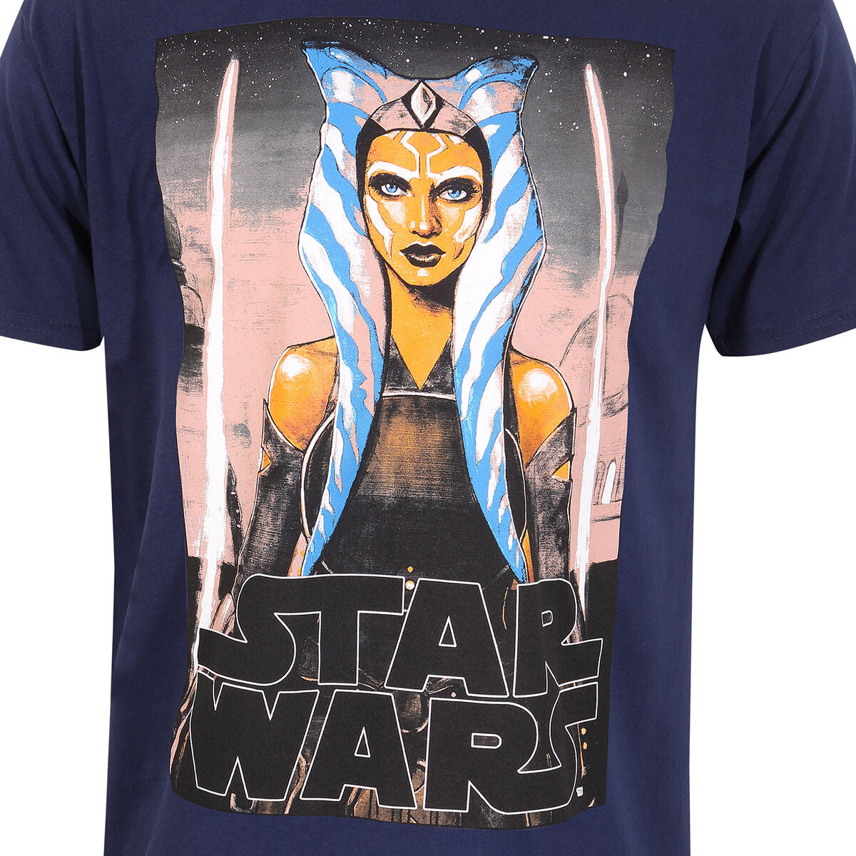 Camisola de Manga Curta Star Wars White Blades Azul Unissexo - EcoNest