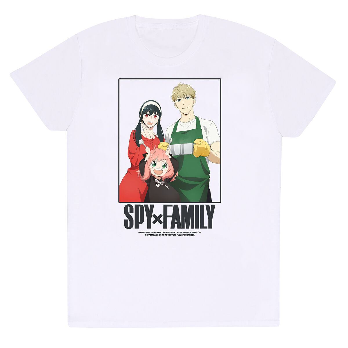 Camisola de Manga Curta Spy X Family Full Of Surprises Branco Unissexo - EcoNest