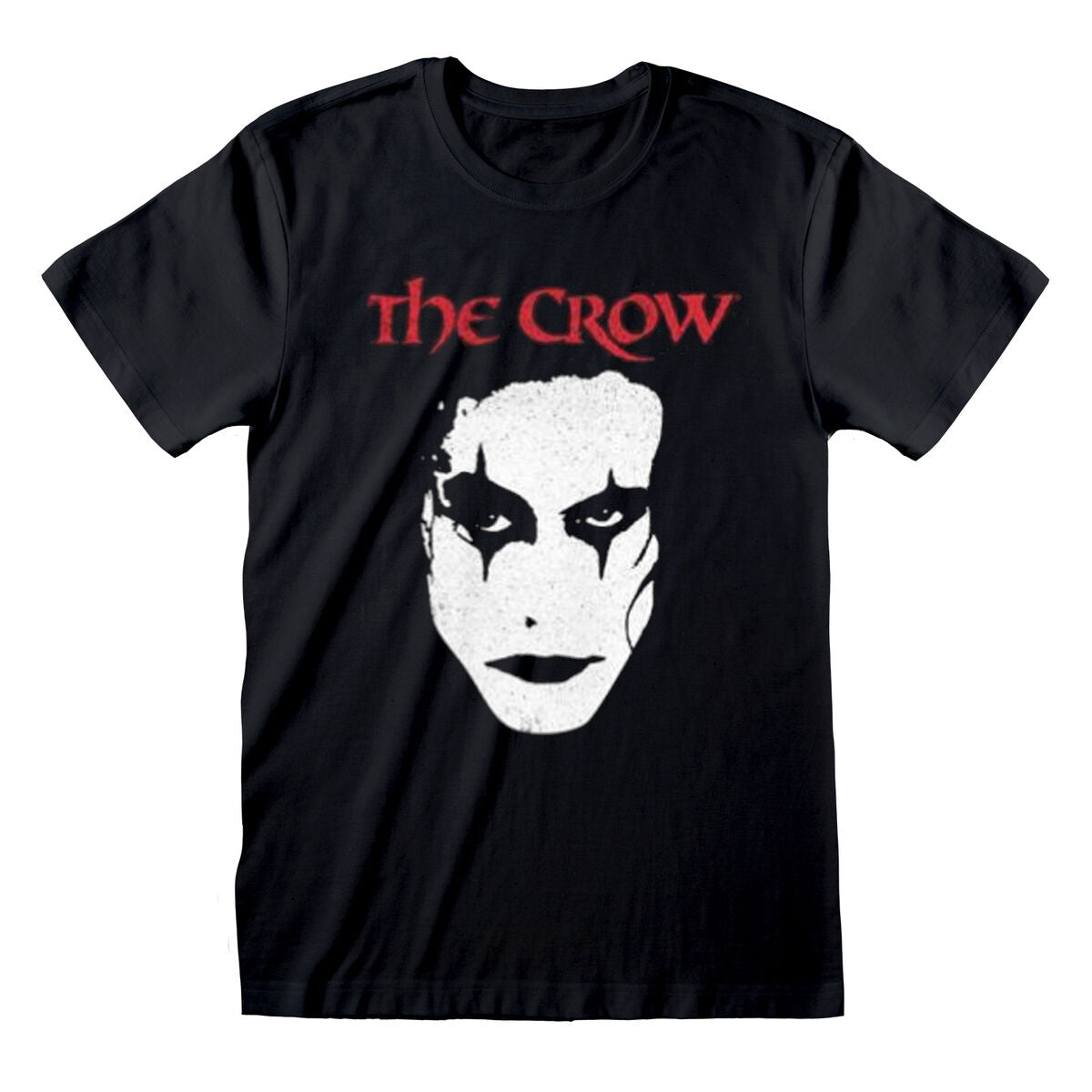 Camisola de Manga Curta Unissexo The Crow Face Preto