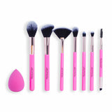 Conjunto de Pincéis de Maquilhagem Revolution Make Up The Brush Edit Cor de Rosa 8 Peças - EcoNest