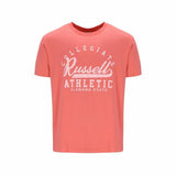 Camisola de Manga Curta Russell Athletic Amt A30211 Coral Homem - EcoNest