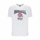 Camisola de Manga Curta Russell Athletic Amt A30421 Branco Homem - EcoNest