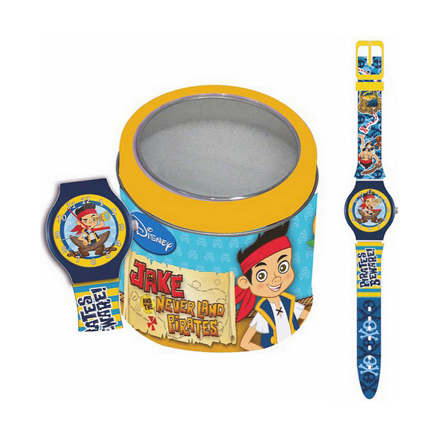 Relógio para bebês Cartoon JAKE THE PIRATE - TIN BOX (Ø 33 mm) - EcoNest