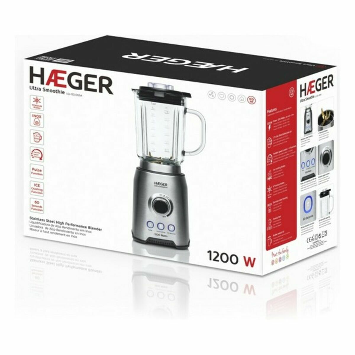 Batedora de Copo Haeger 1200 W - EcoNest