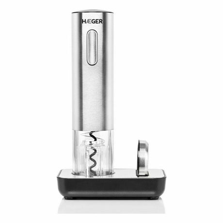 Saca-rolhas elétrico Haeger WO-0SC.006A Aço inoxidável - EcoNest