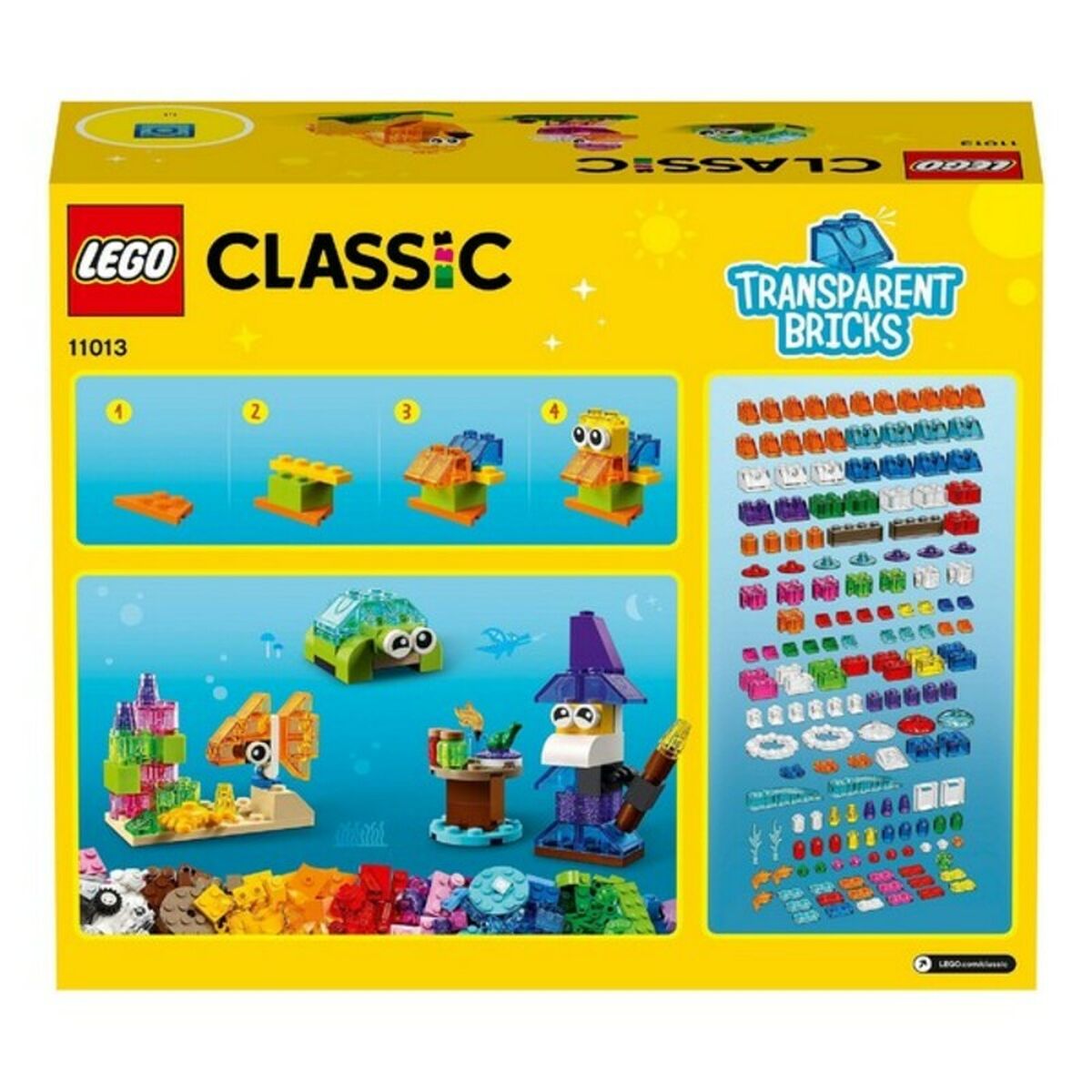 Playset Classic Transparent Bricks Lego 11013 - EcoNest