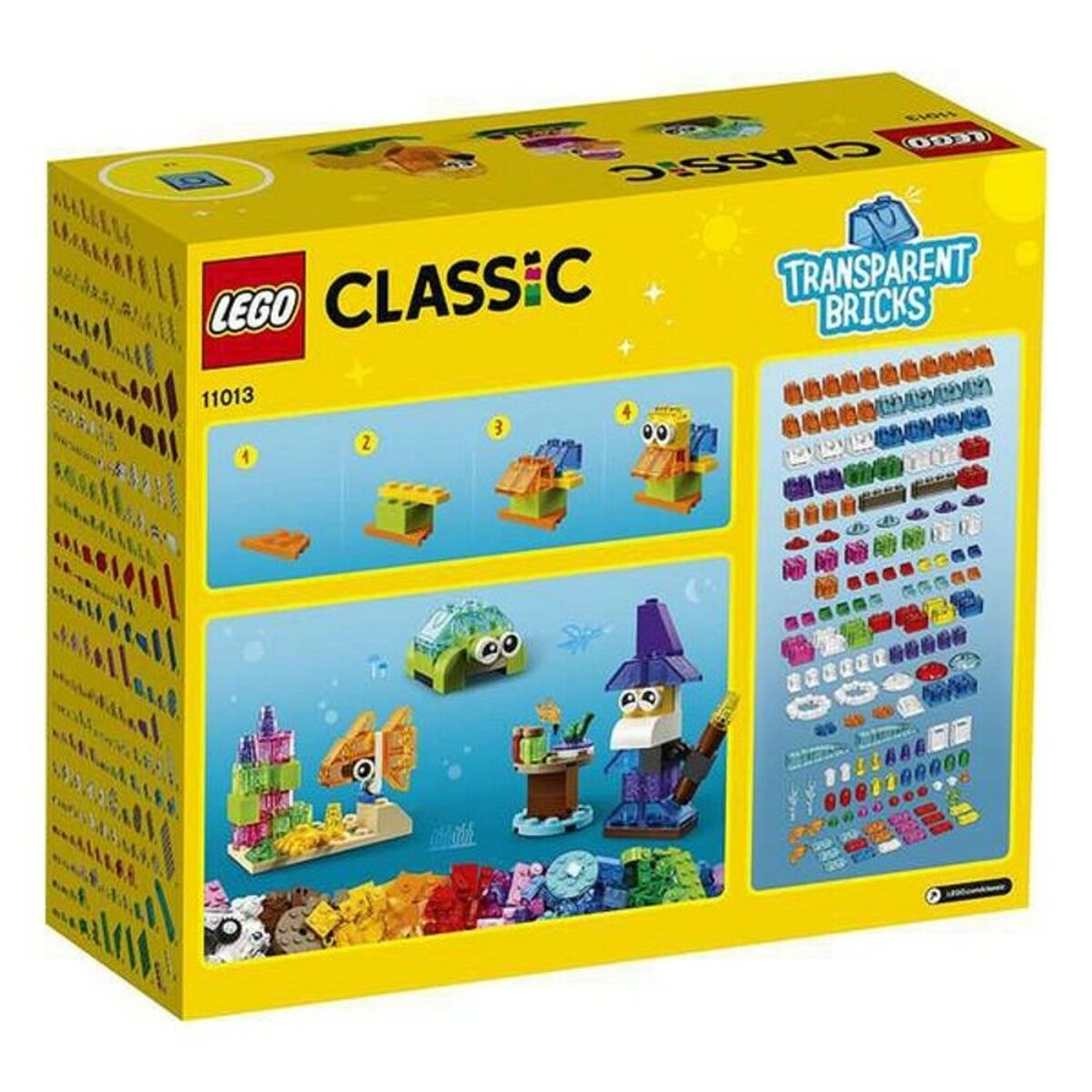 Playset Classic Transparent Bricks Lego 11013 - EcoNest