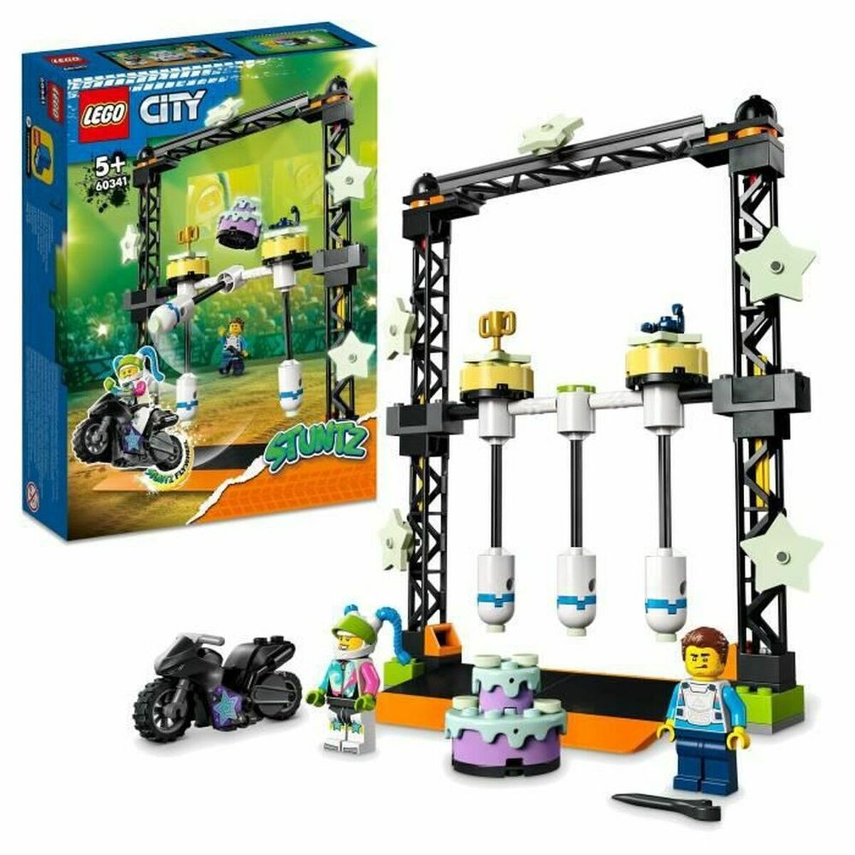 Playset Lego 60341 City Stuntz The Stunt Challenge: Pendulums (117 Peças) - EcoNest