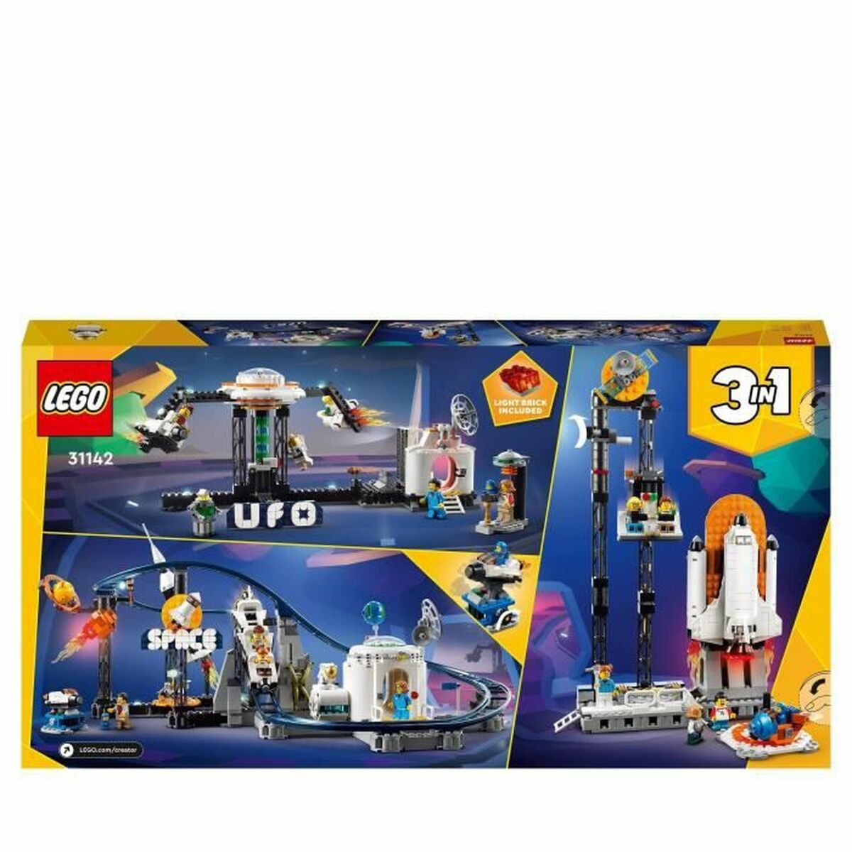 Playset Lego Creator 31142 Space Rollercoaster 874 Peças - EcoNest