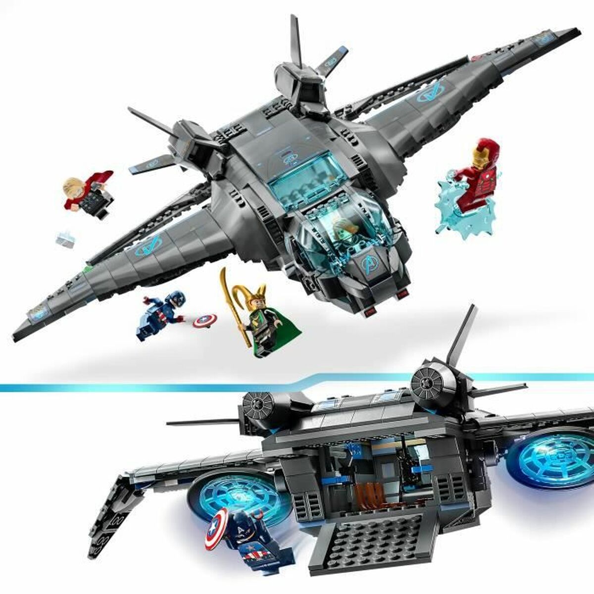 Playset Lego Marvel 76248 The Avengers Quinjet 795 Peças - EcoNest