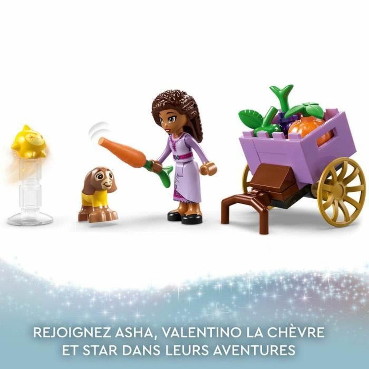 Playset Lego Disney Wish 43223 Asha in Rosas Town 154 Peças - EcoNest