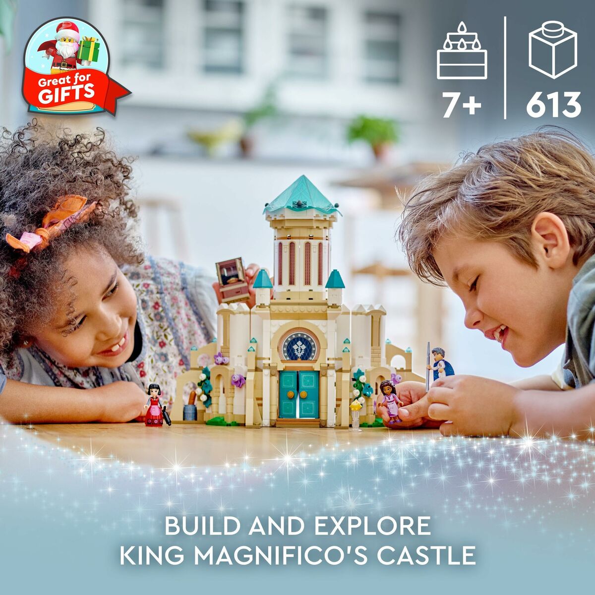 Playset Lego Disney Wish 43224 King Magnifico's Castle 613 Peças - EcoNest