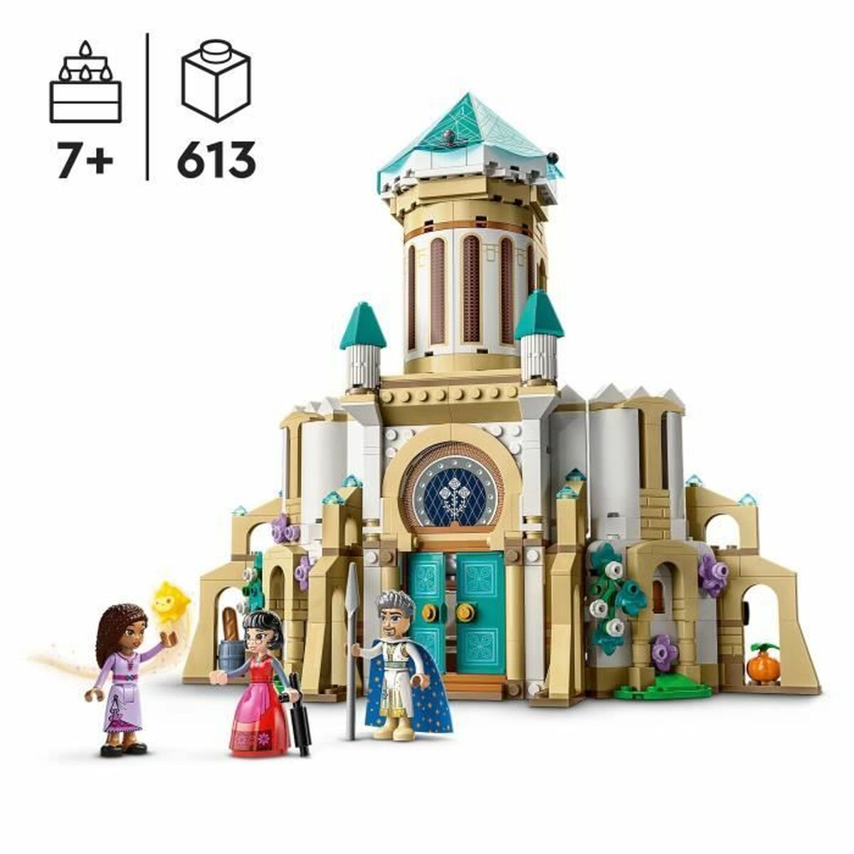 Playset Lego Disney Wish 43224 King Magnifico's Castle 613 Peças - EcoNest