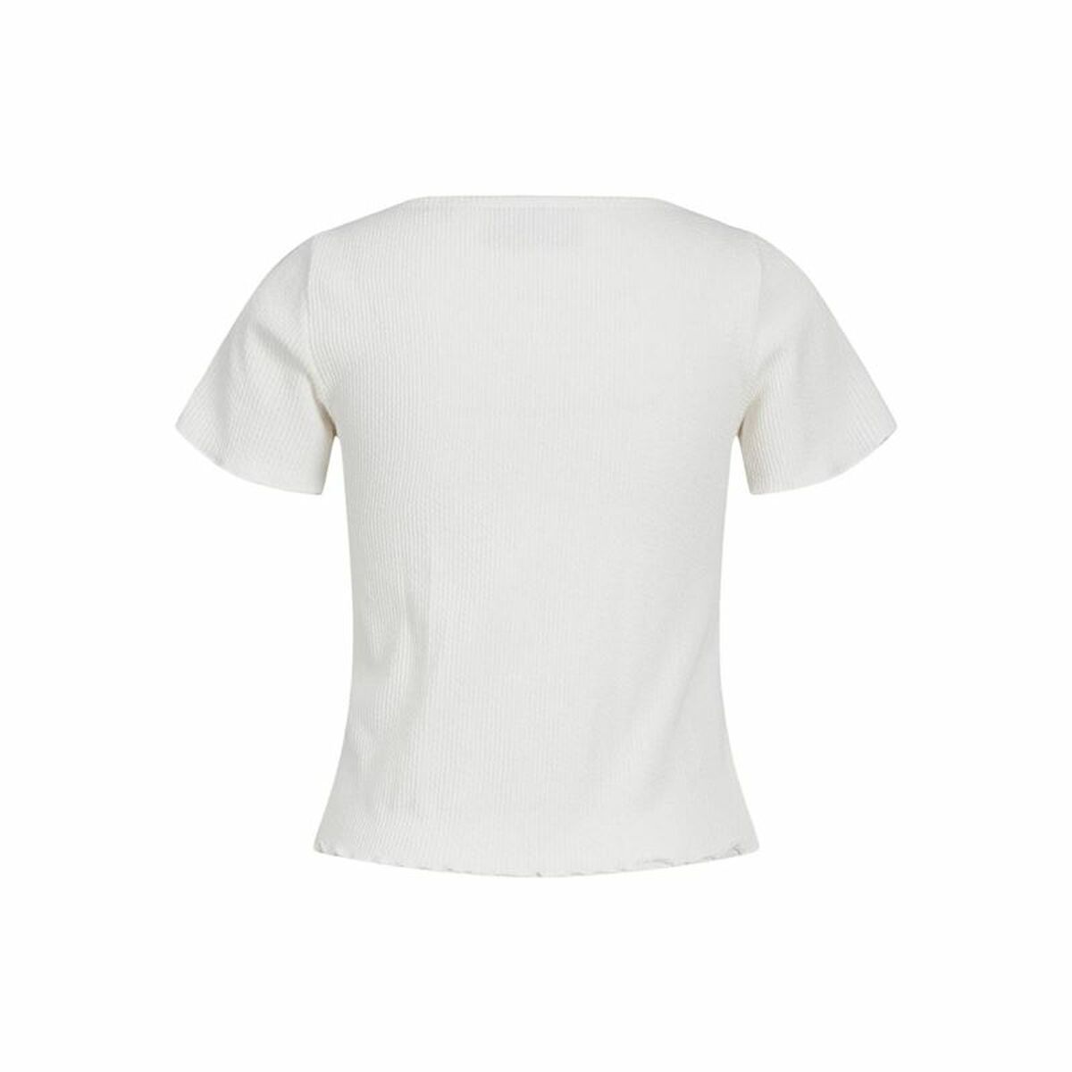 Camisola de Manga Curta Mulher Jack & Jones Jxlucinda Str Ss Branco - EcoNest