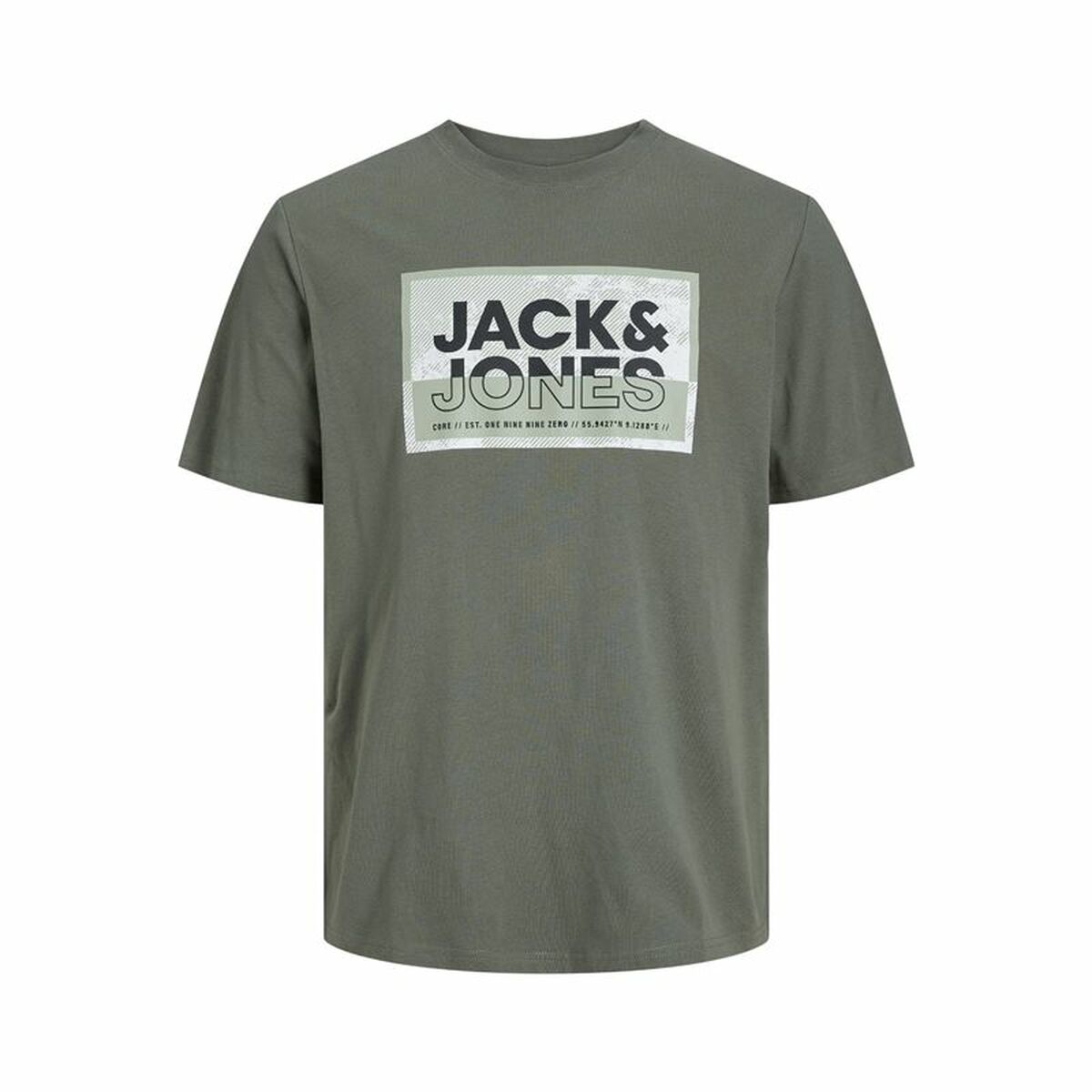 Camisola de Manga Curta Infantil Jack & Jones logan Agave Verde-escuro - EcoNest