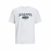 Camisola de Manga Curta Homem Jack & Jones cobin Branco Homem - EcoNest