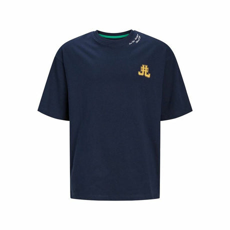 Camisola de Manga Curta Infantil Jack & Jones Jorcole Back Print Azul Marinho - EcoNest