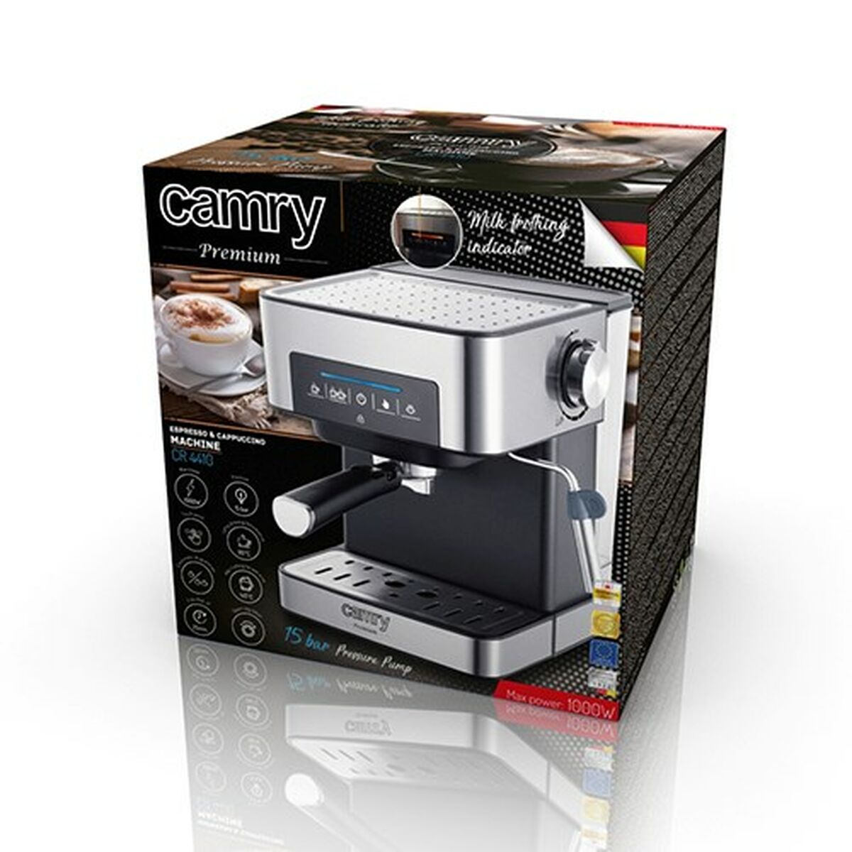 Máquina de Café Expresso Manual Adler Camry CR 4410 Preto 1,6 L - EcoNest