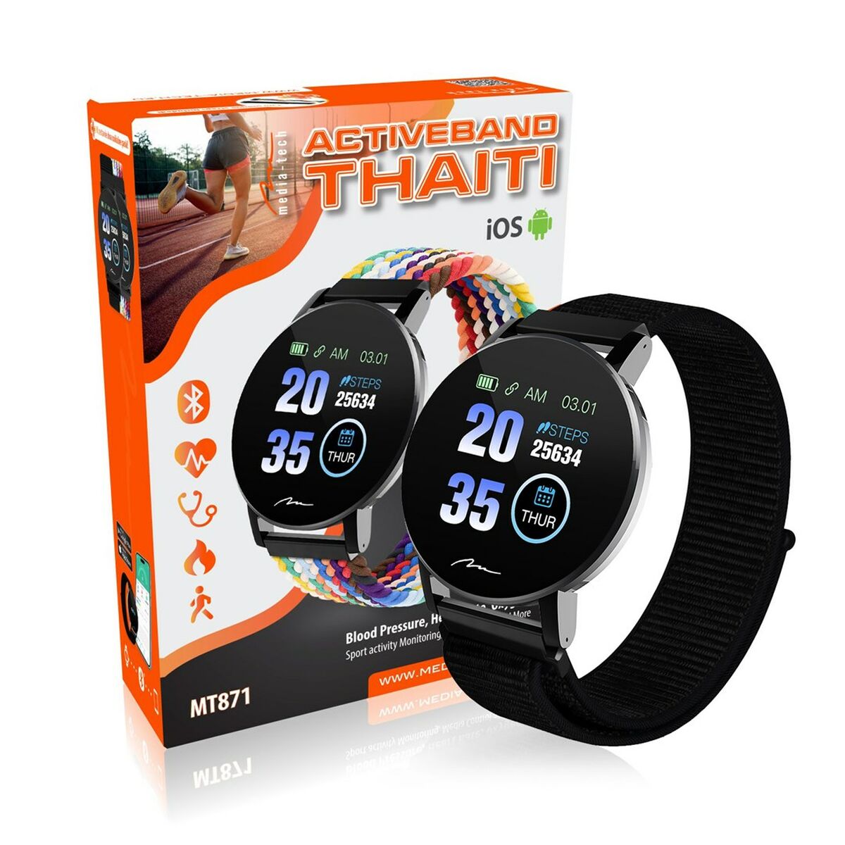 Smartwatch Media Tech MT871 Preto - EcoNest