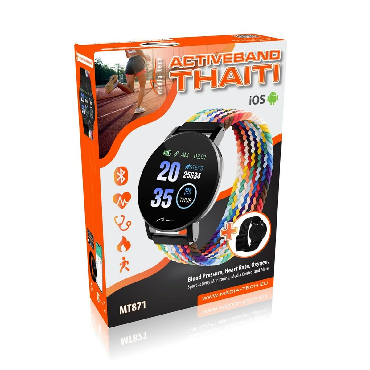 Smartwatch Media Tech MT871 Preto - EcoNest