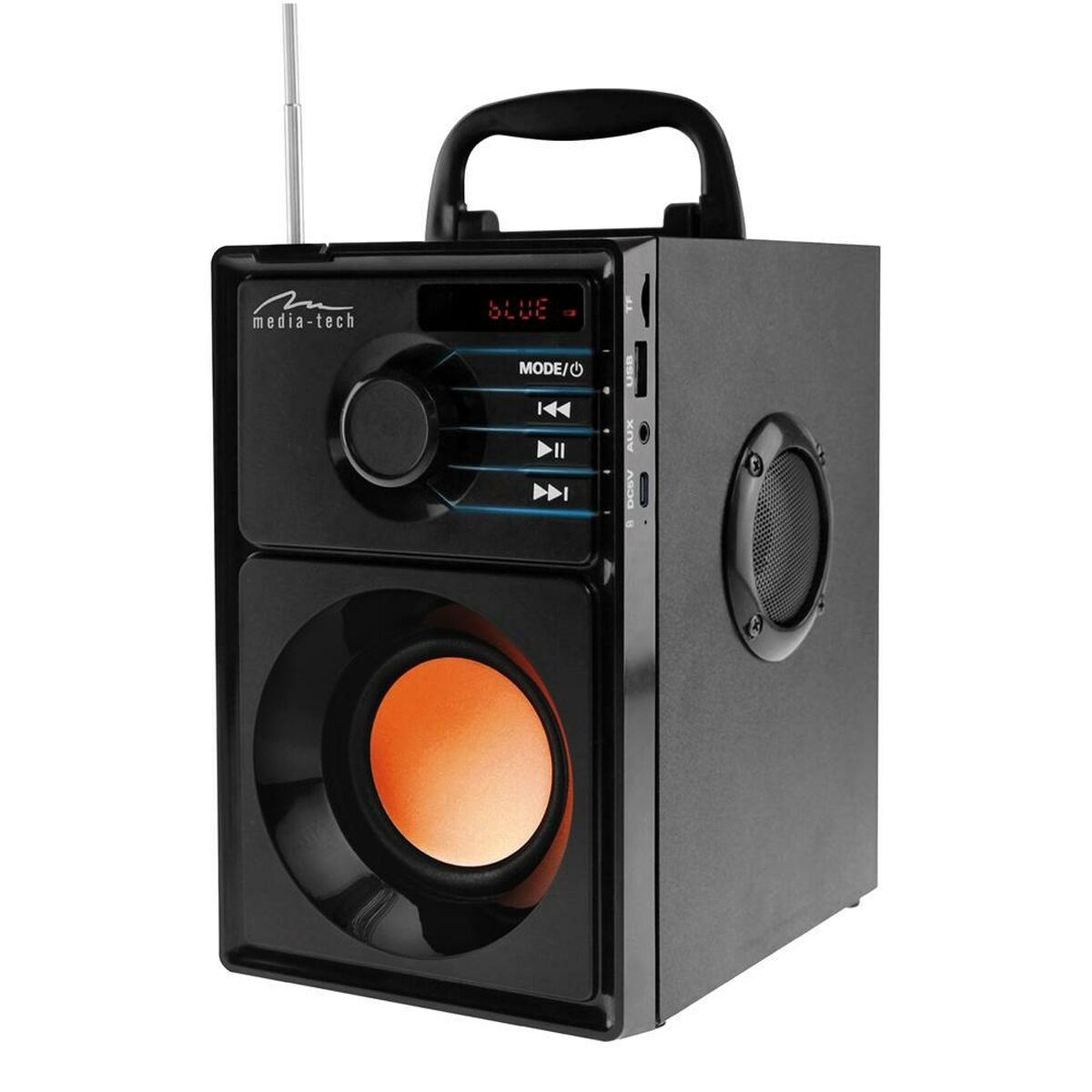 Altifalante Bluetooth Media Tech BoomBox BT MT3145 V2 Preto 600 W - EcoNest