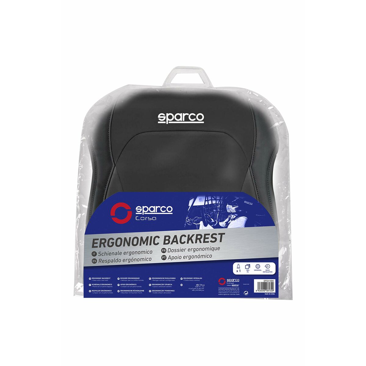 Capa para assento Sparco Preto - EcoNest