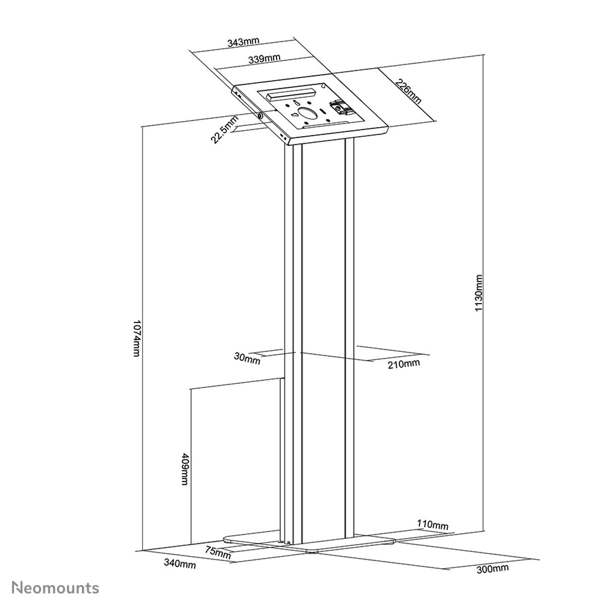 Tablet Neomounts FL15-750WH1 11" Branco - EcoNest