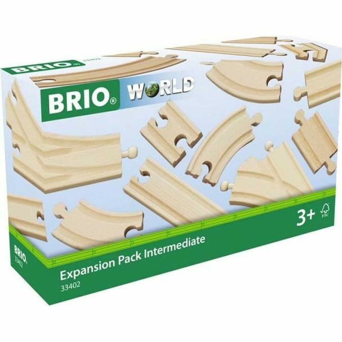 Pista de comboio Brio Intermediate Evolution Set Madeira 16 Peças - EcoNest