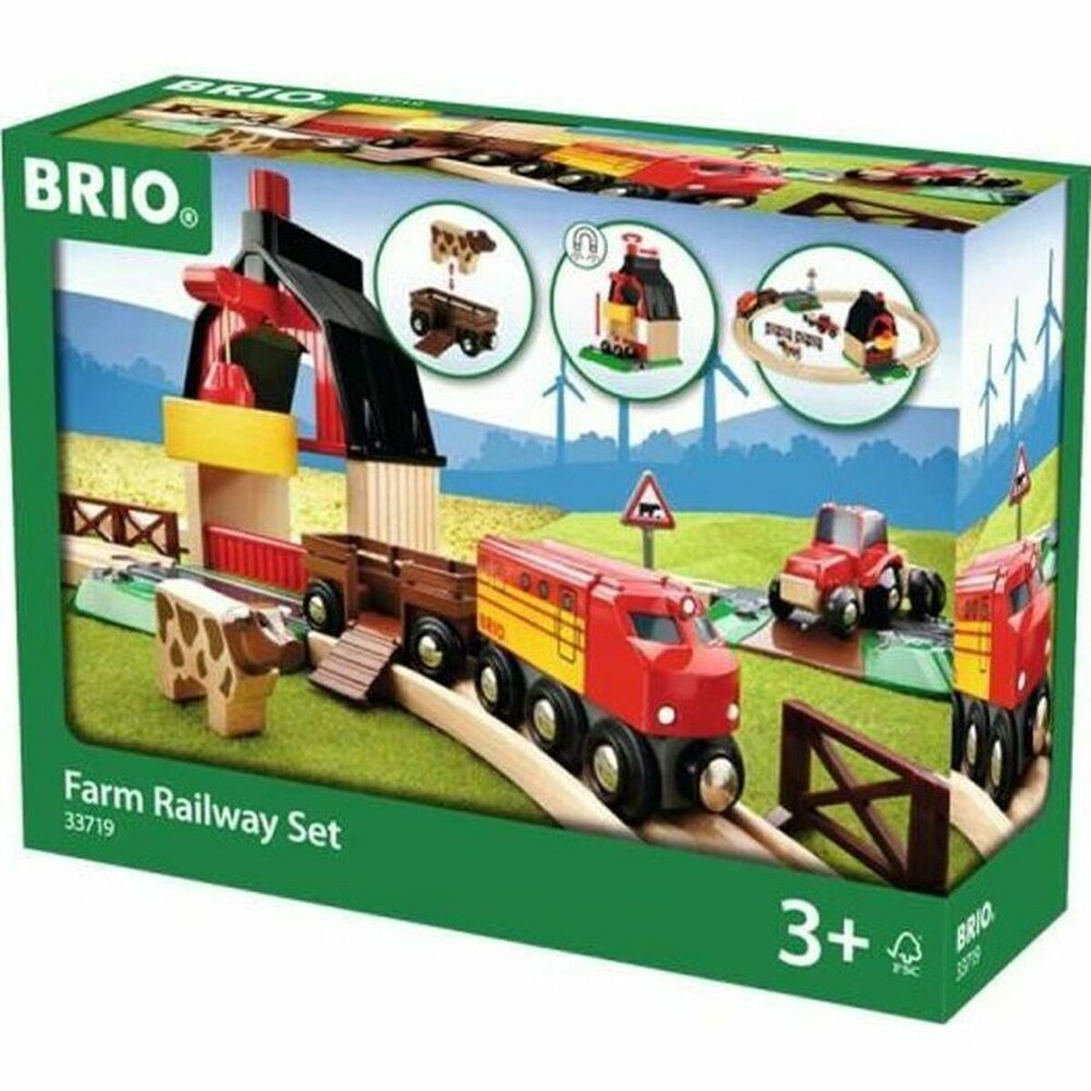 Pista de comboio Brio Farm Railway Set