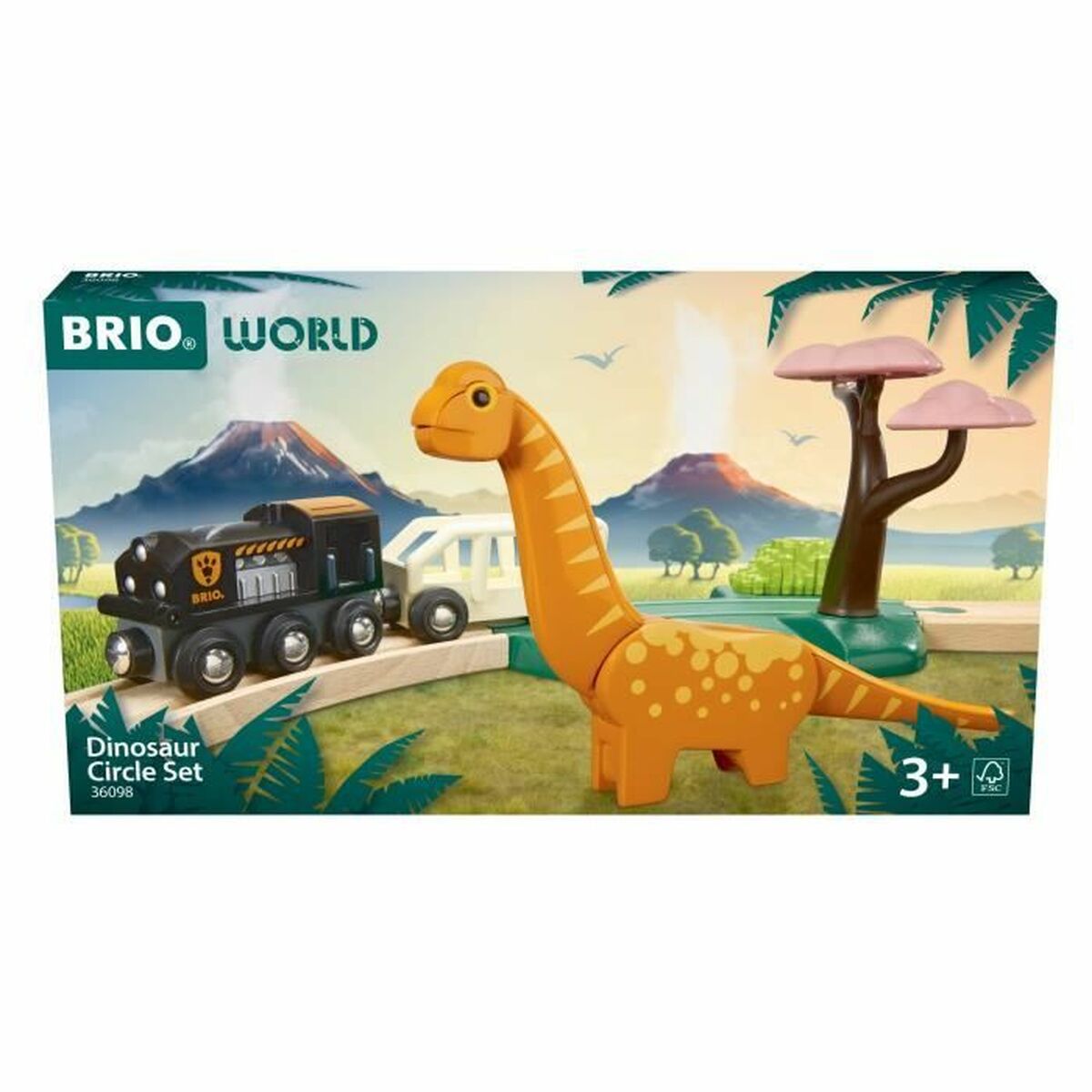 Tren com Circuito Brio Dinosaur circle set