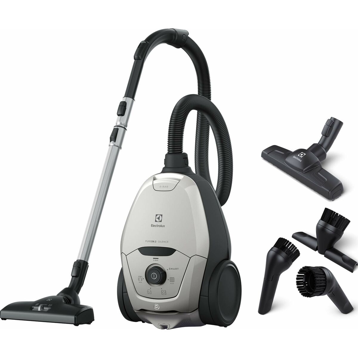 Aspirador com Saco Electrolux Pure D8 Preto Cinzento 600 W - EcoNest