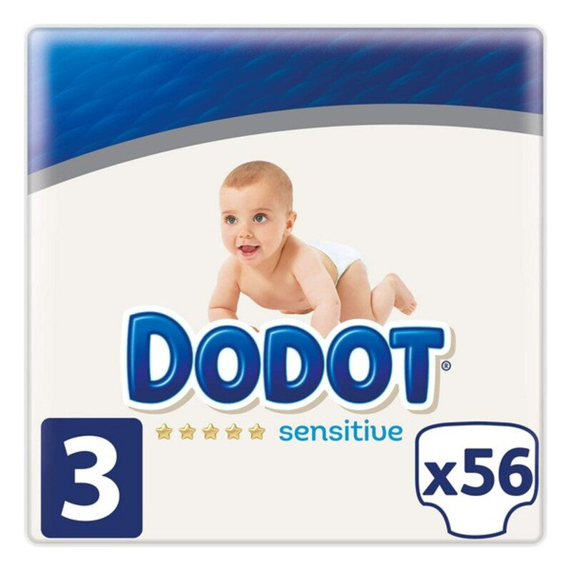 Fraldas descartáveis Sensitive Dodot Dodot Sensitive (56 uds) - EcoNest