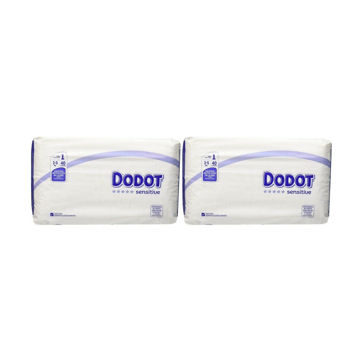 Fraldas descartáveis Dodot Dodot Sensitive Rn 2-5 Kg Tamanho 1 80 Unidades - EcoNest