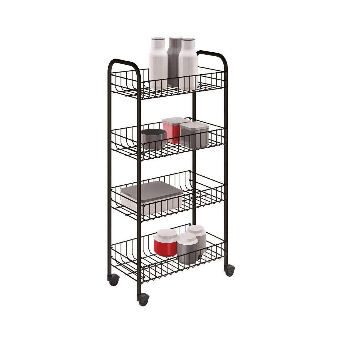 Carro Multiusos Metaltex Pisa 41 x 23 x 84 cm - EcoNest