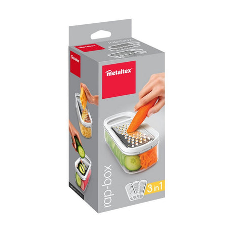Ralador com Depósito Metaltex Rap-Box 3 em 1 ABS Acrílico (21 cm) - EcoNest