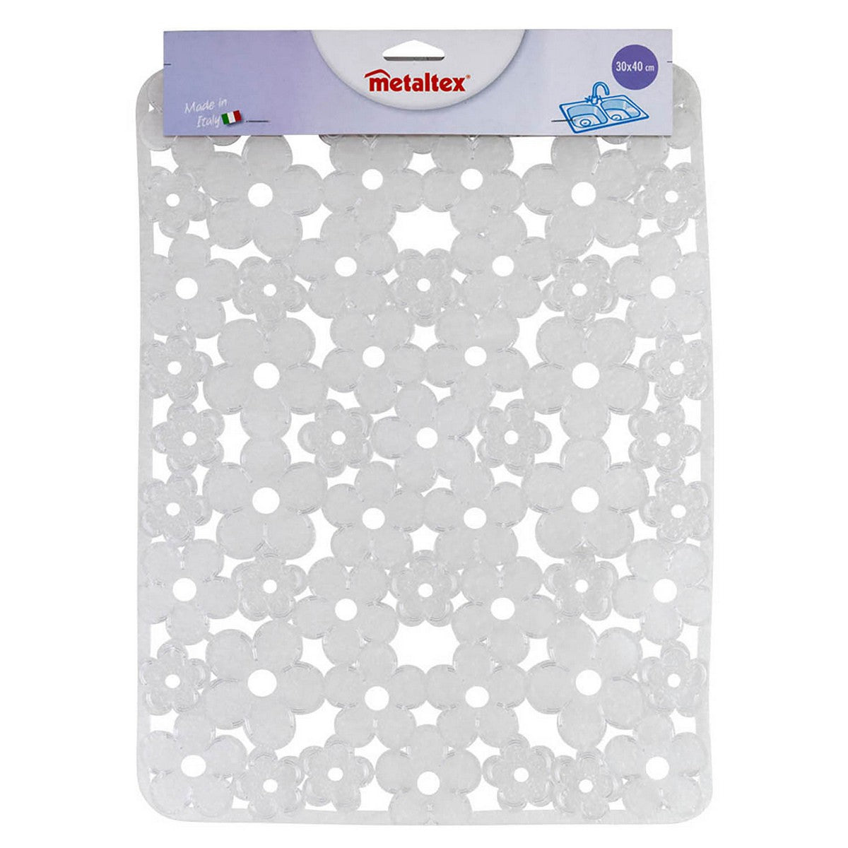 Escorredor de Louça Metaltex Retangular PVC Translúcido (30 x 40 cm) - EcoNest