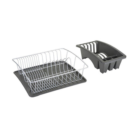 Escorredor de Louça Metaltex Cinzento (35 x 30 x 11 cm) - EcoNest