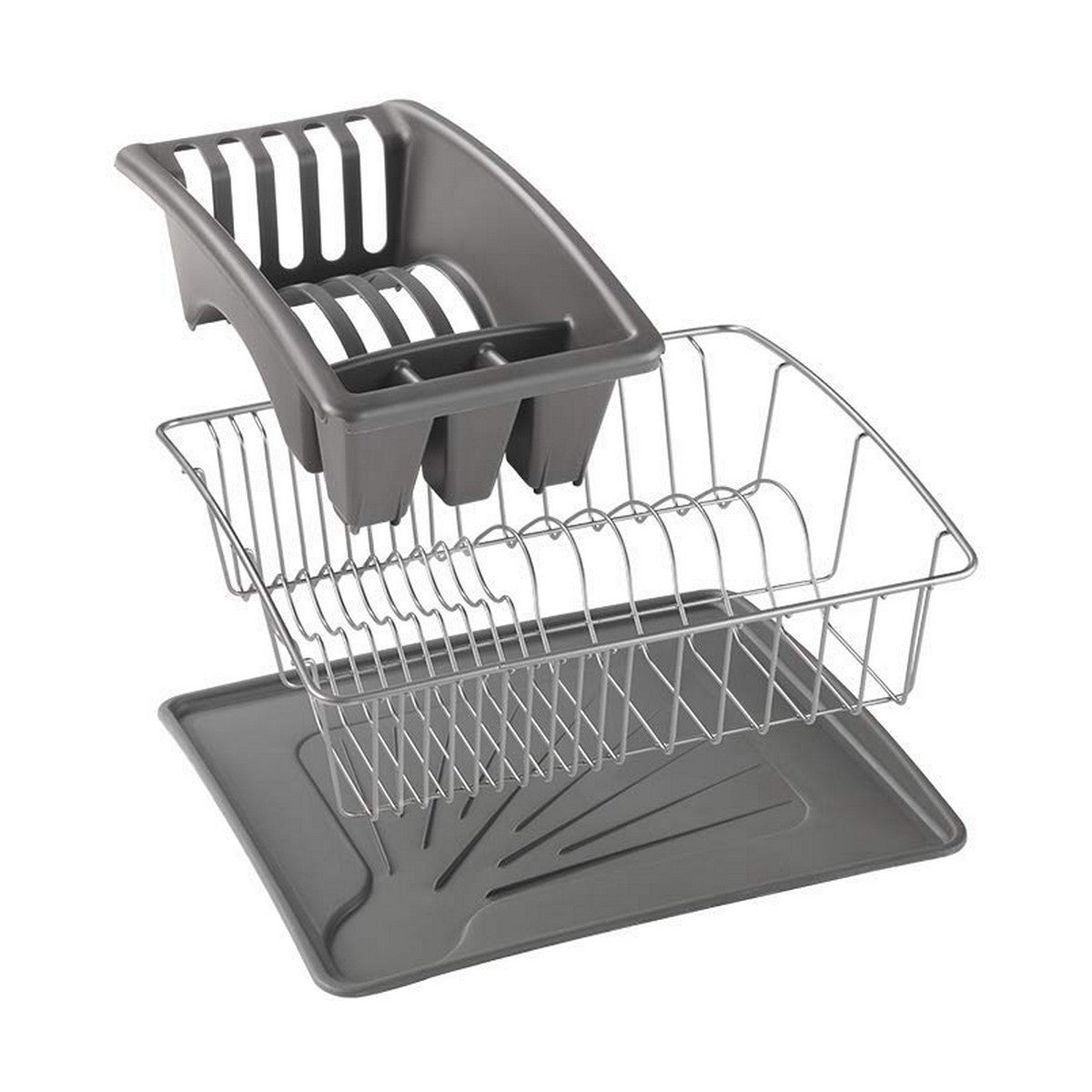 Escorredor de Louça Metaltex Cinzento (35 x 30 x 11 cm) - EcoNest