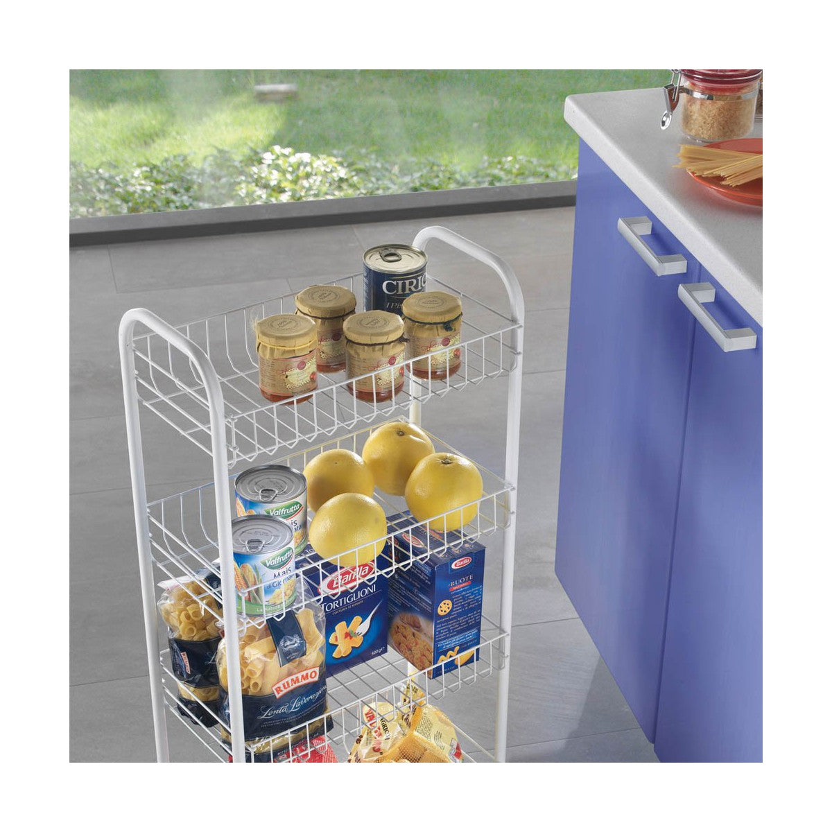 Carro Multiusos Metaltex (41 x 23 x 84 cm) - EcoNest