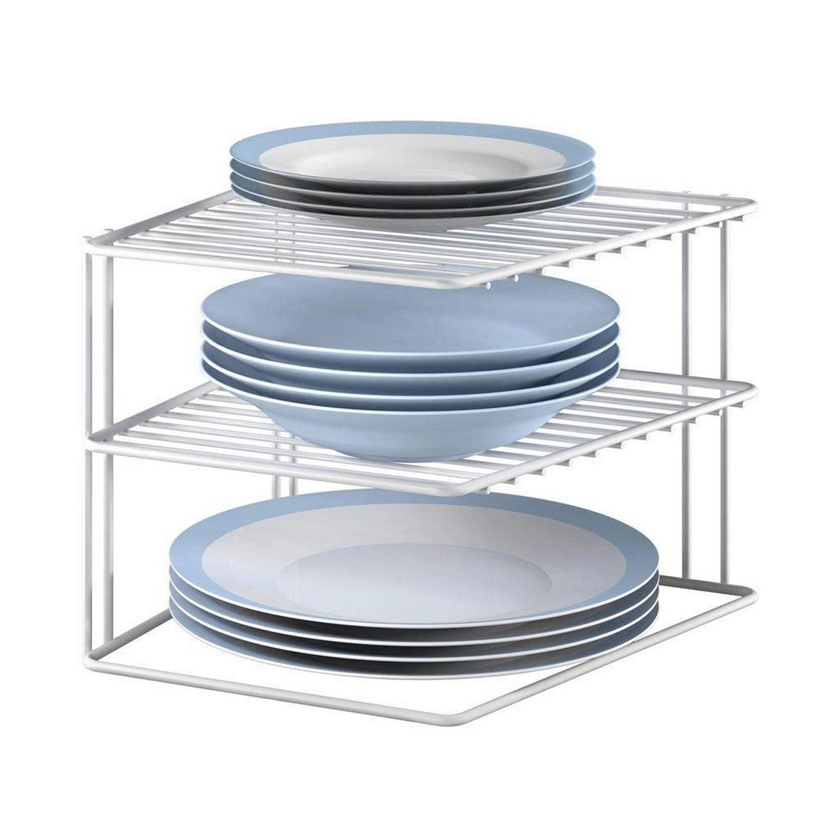 Organizador para o Armário de Cozinha Metaltex Silos 3 Prateleiras Metal (25 x 25 x 19 cm) - EcoNest