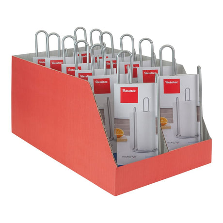 Suporte para Rolos de Papel de Cozinha Metaltex My-Roll Espiral Metal (ø15 x 32 cm) - EcoNest