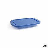 Lancheira Borgonovo Igloo Azul Retangular 800 ml 26 x 18,5 x 3,4 cm (12 Unidades) (26 x 18,5 x 3,4 cm) - EcoNest