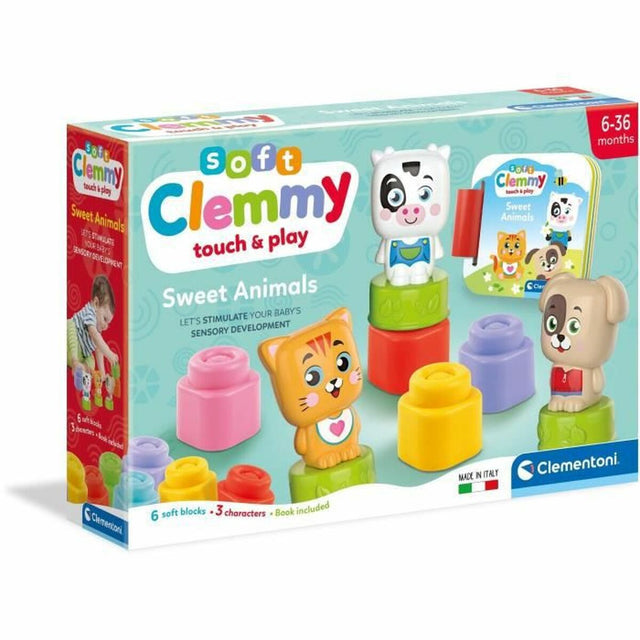 Jogo de Construção Baby Born Cubes & animals Soft Clemmy (FR) 9 Peças Livro - EcoNest