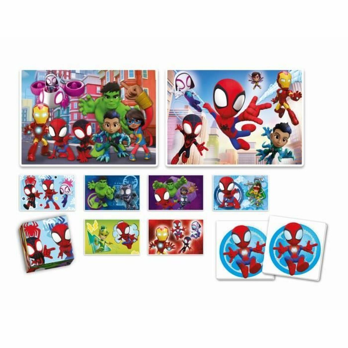 Jogo Educativo Clementoni Coffret Spidey 4 en 1 (FR)