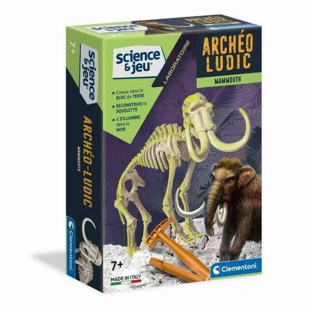 Jogo de Ciência Clementoni Archéo Ludic Mammoth Fluorescente - EcoNest